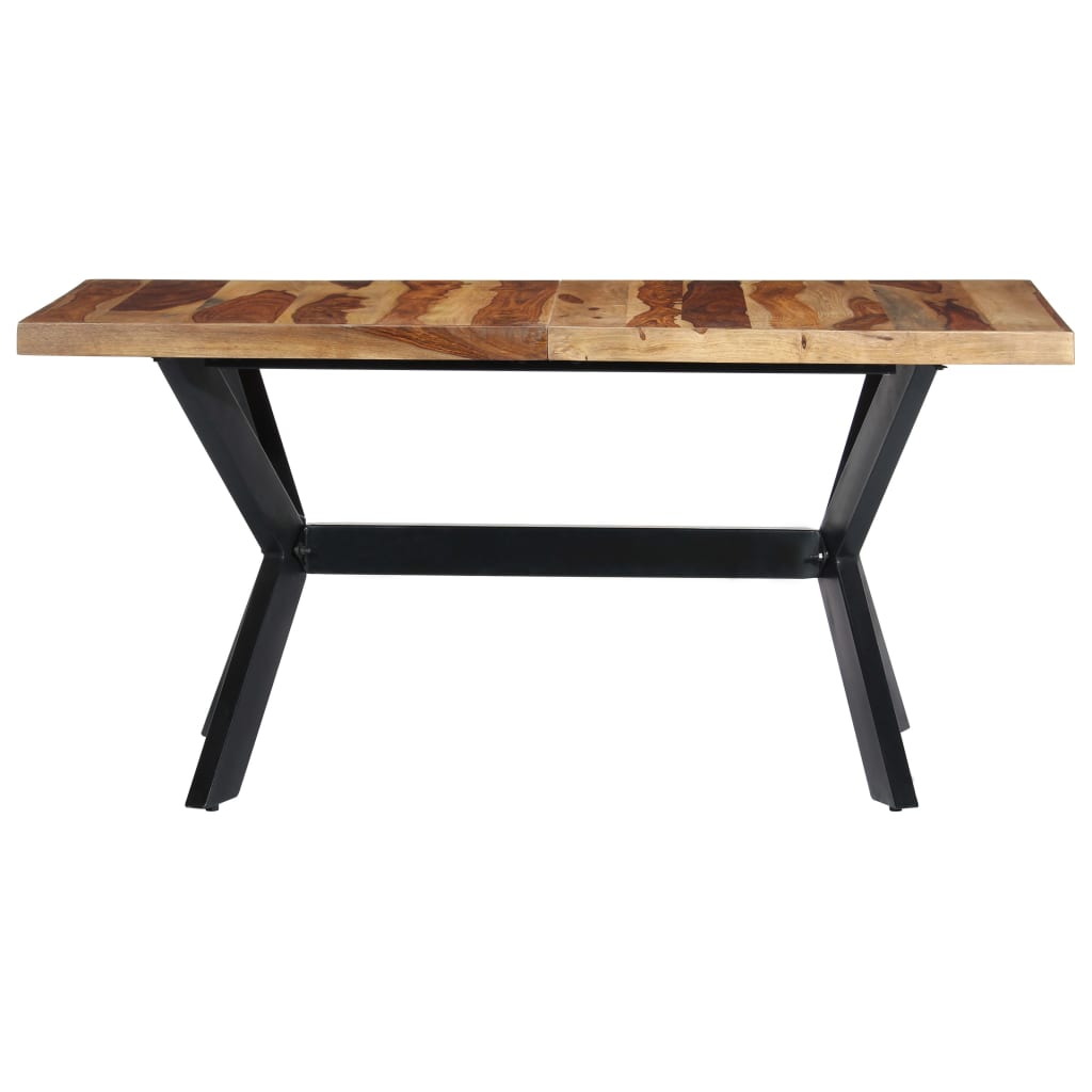 Tavolo Da Pranzo 140x70x75 Cm In Legno Massello Di Acacia