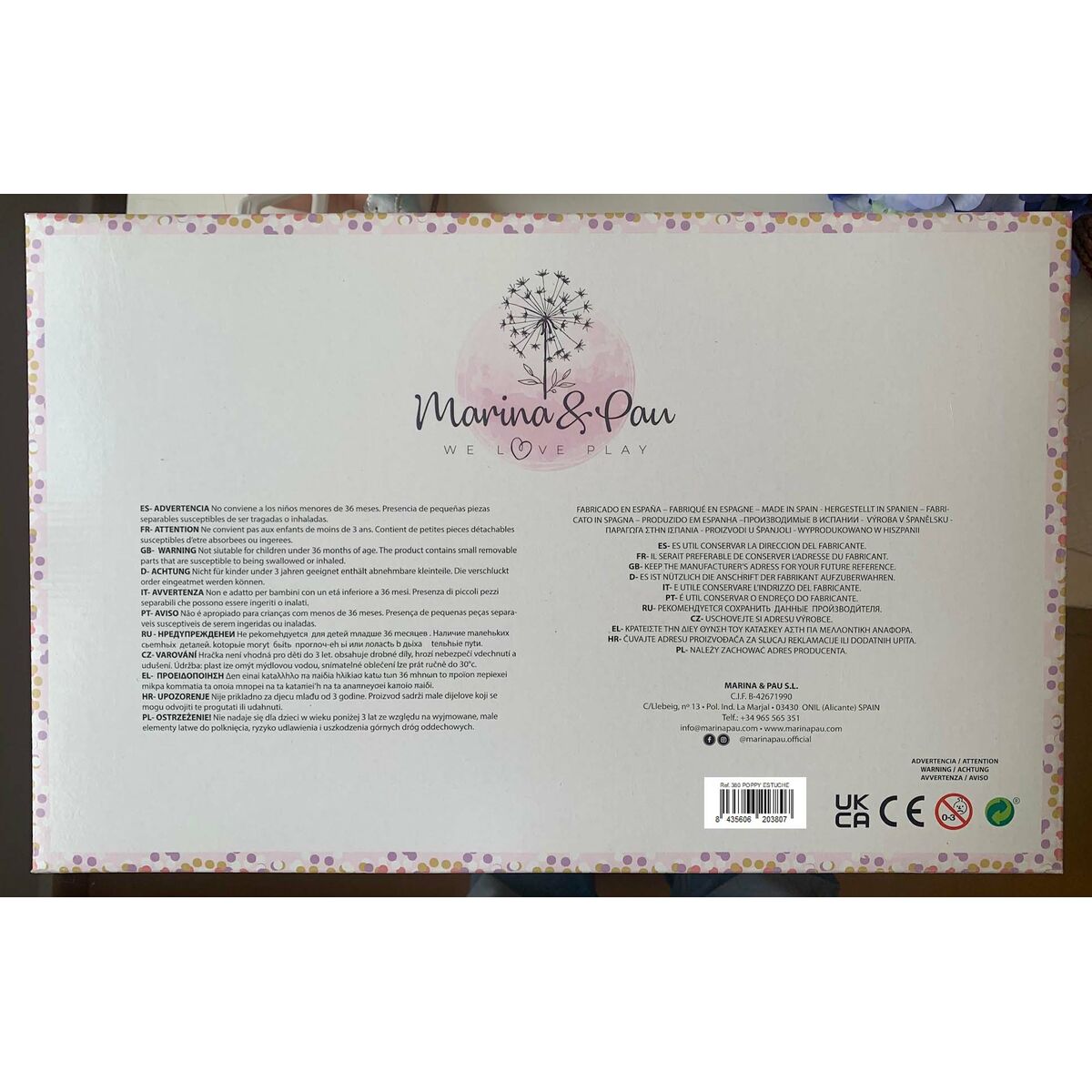 Baby Doll Marina & Pau Poppy 37 cm - Image 3
