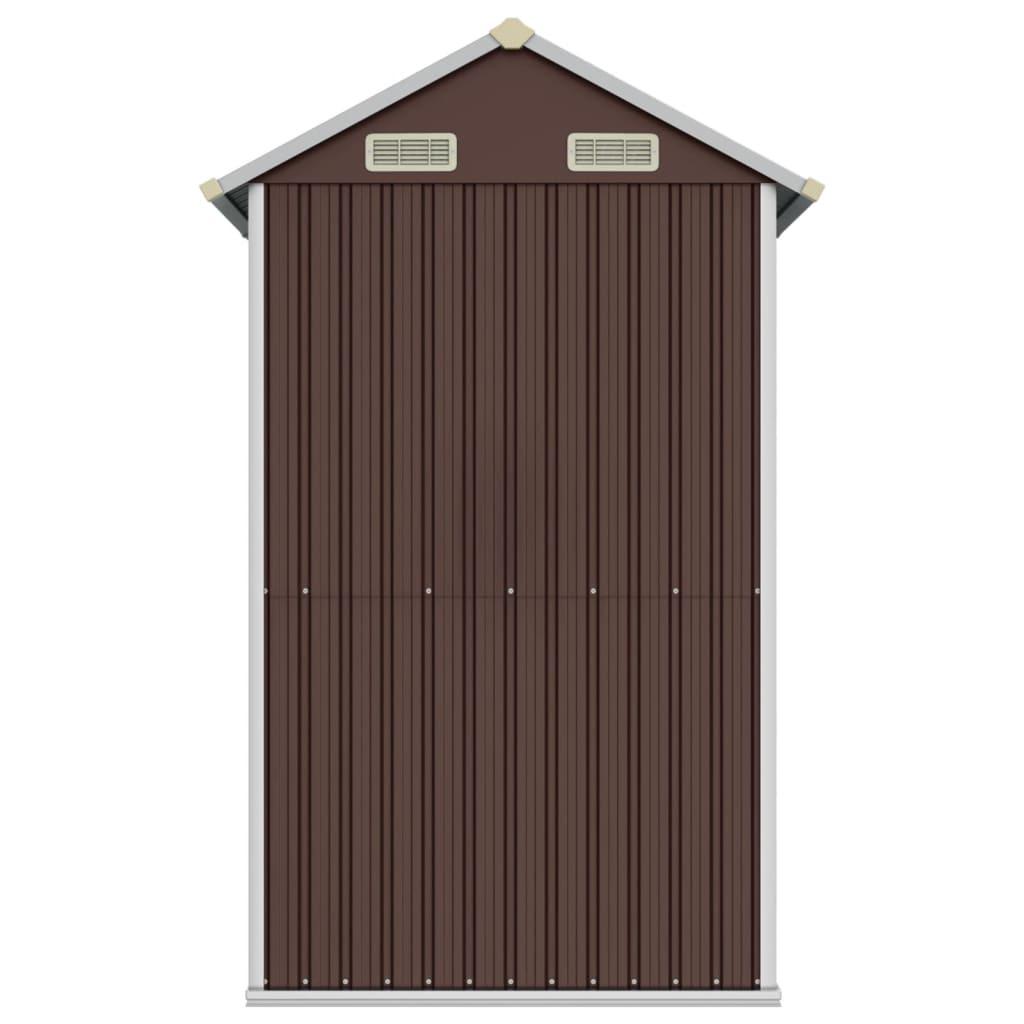 Capanno Da Giardino Marrone 192x152,5x237 Cm Acciaio Zincato - Image 4