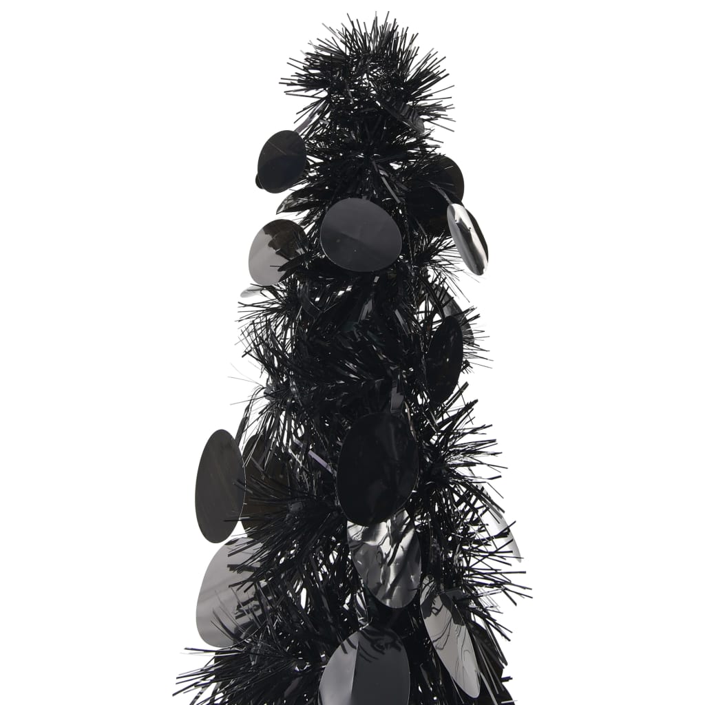 Albero Di Natale Artificiale Apribile Nero 120 Cm Pet