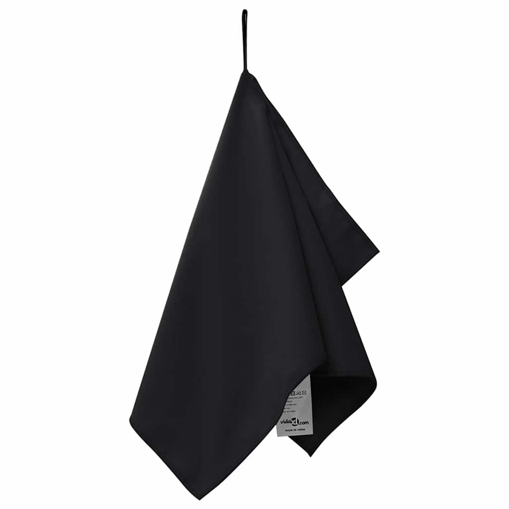 Asciugamani Sportivi 2 Pcs Nero 50 X 30 cm - Image 3
