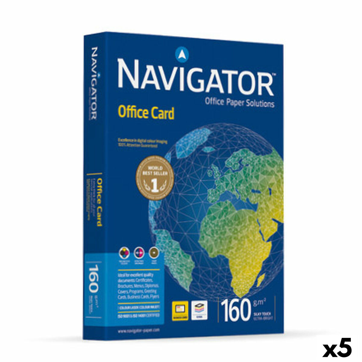 Carta Per Stampare Navigator Office Card Bianco A4 (5 Unità)