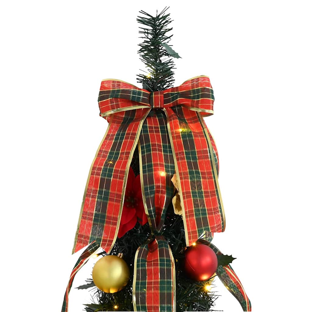 Albero Di Natale Artificiale Con 200 Led Verde 210 Cm Pvc - Image 5