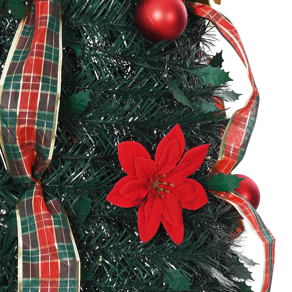 Albero Di Natale Artificiale Con 200 Led Verde 210 Cm Pvc - Image 6