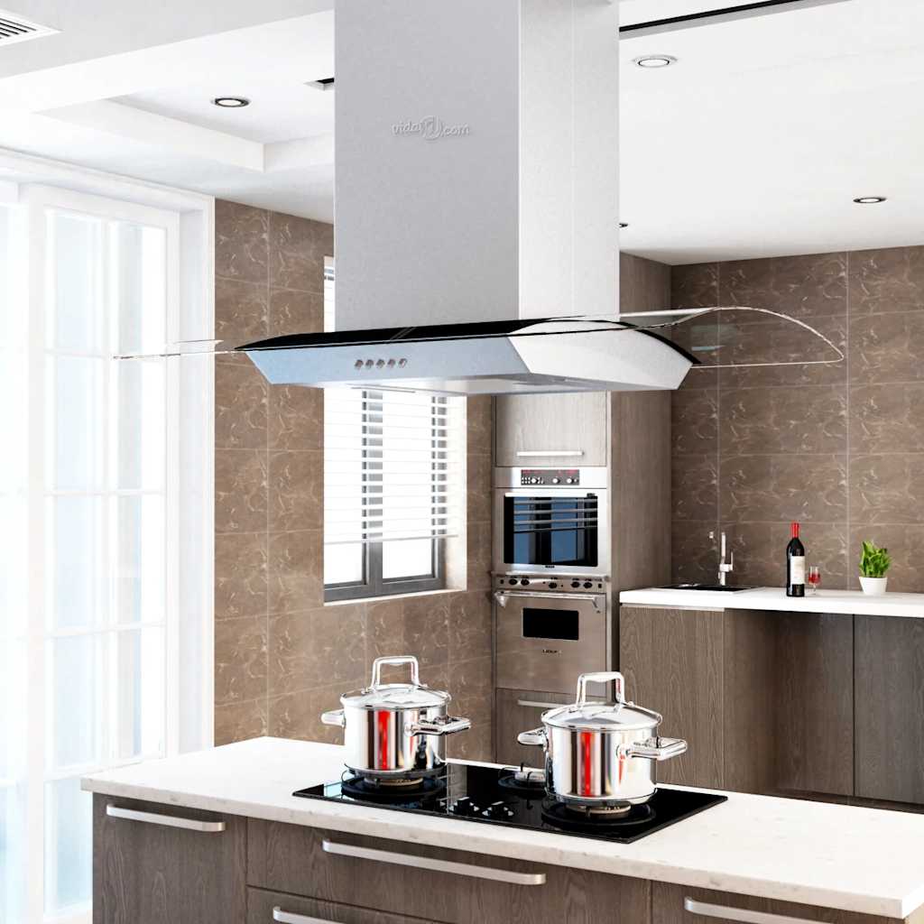 Cappa A Isola 90 Cm Acciaio Inossidabile 756 M³/h Led