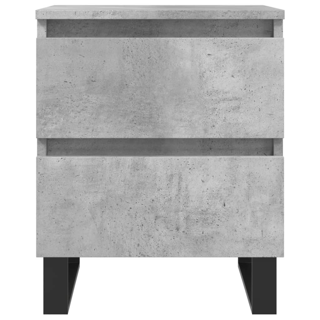 Comodini 2pz Grigio Cemento 40x35x50 Cm In Legno Multistrato - Image 4