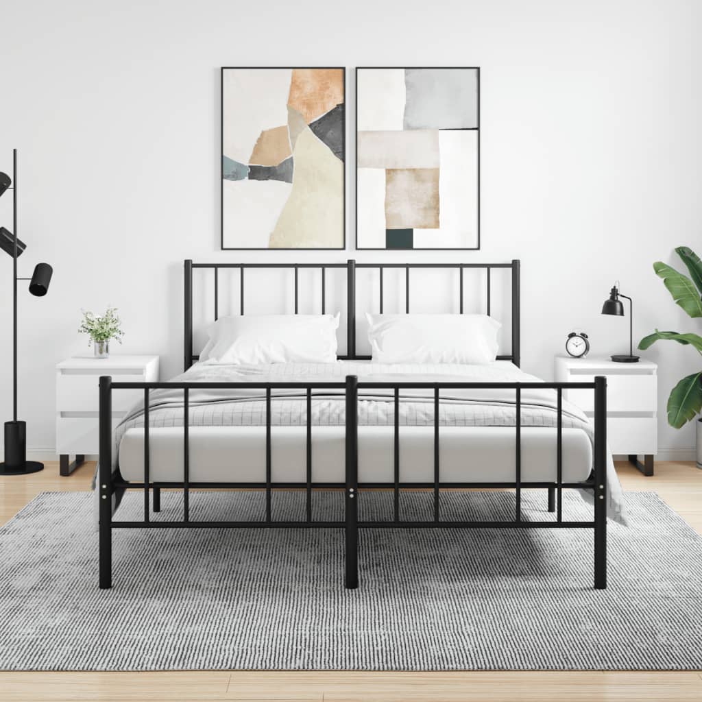 Comodini 2pz Bianchi 40x35x50 Cm In Legno Multistrato