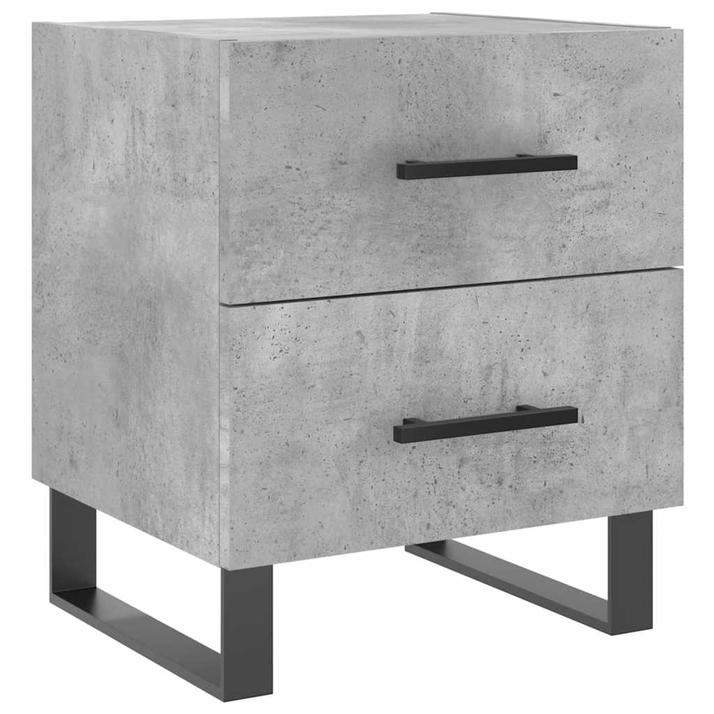Comodini 2 Pz Grigio Cemento 40x35x47,5 Cm In Legno Multistrato - Image 4