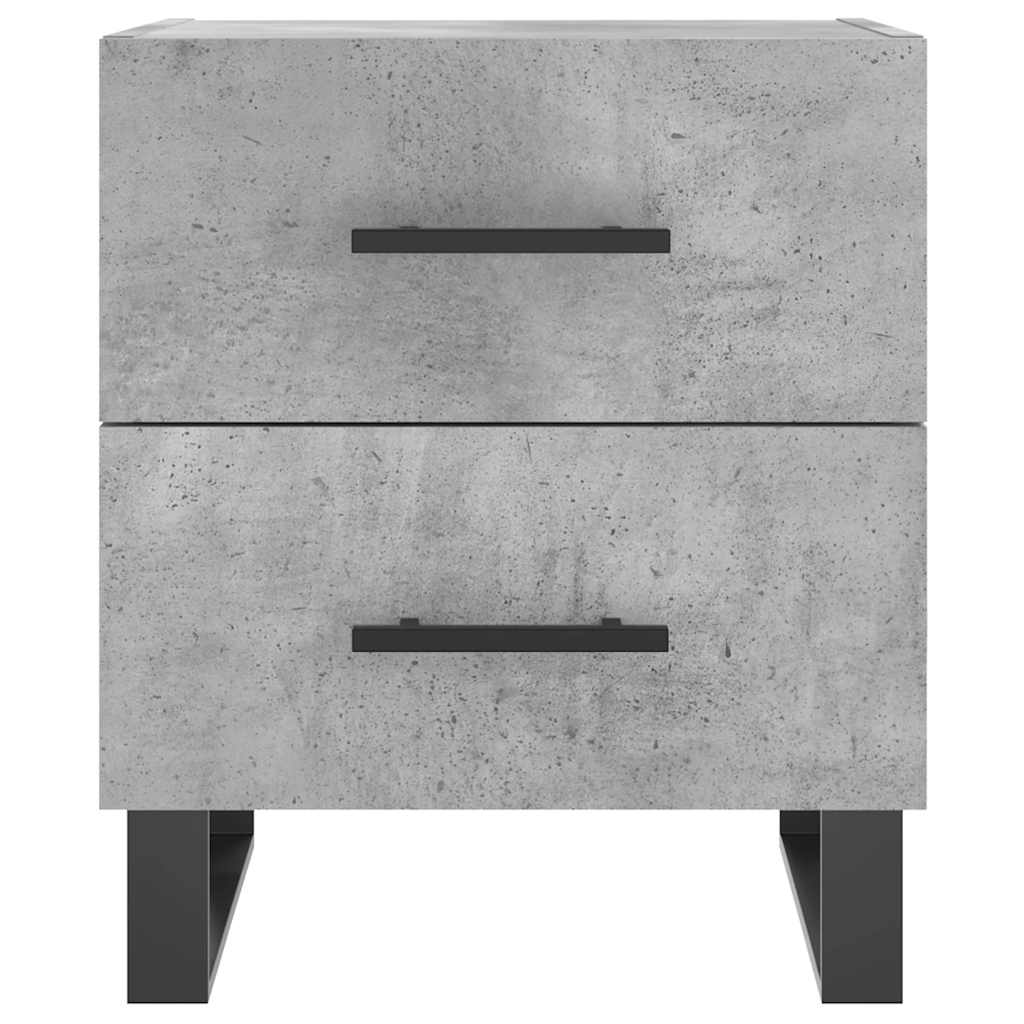 Comodini 2 Pz Grigio Cemento 40x35x47,5 Cm In Legno Multistrato - Image 5
