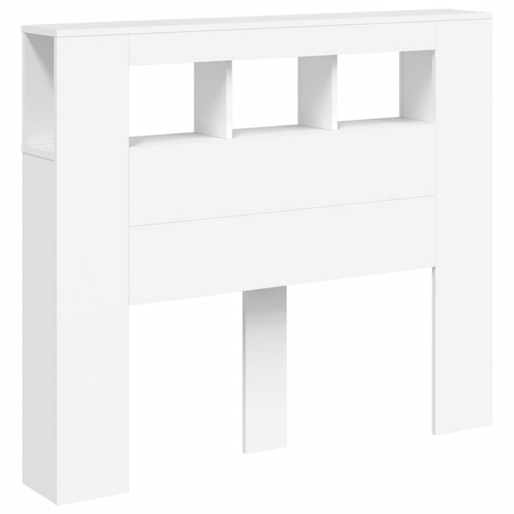 Testiera Led Bianca 120x18,5x103,5 Cm Legno Multistrato - Image 4