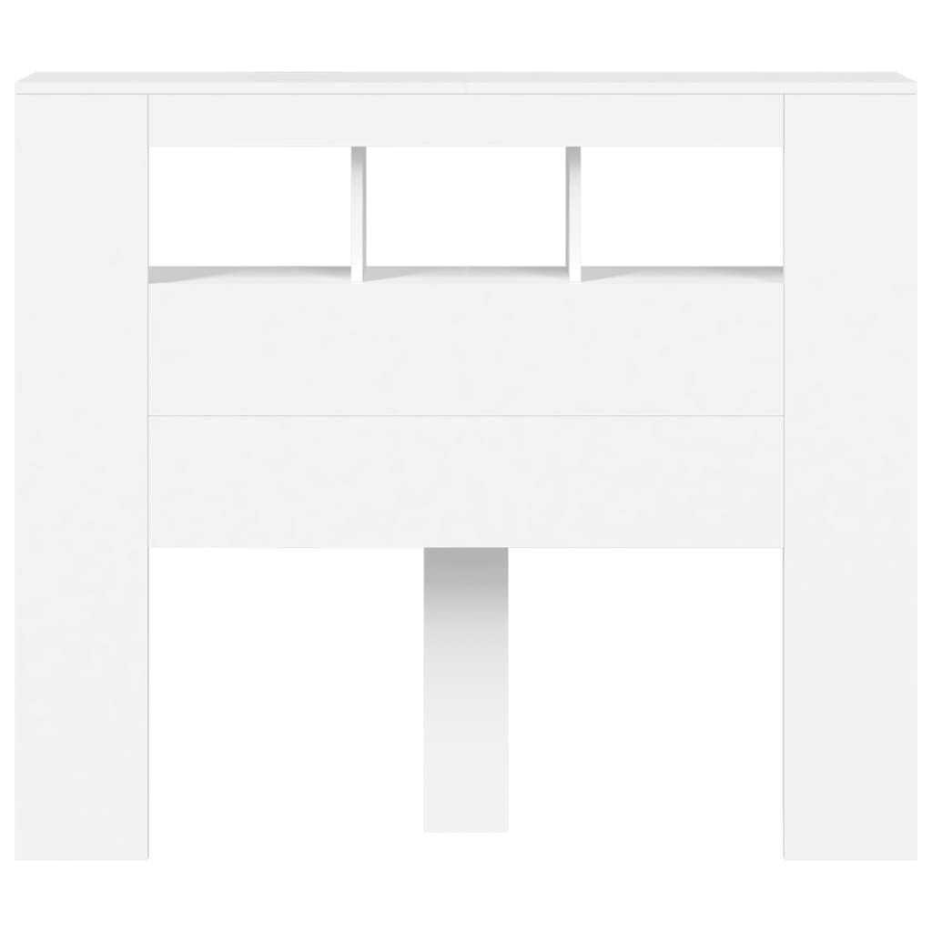 Testiera Led Bianca 120x18,5x103,5 Cm Legno Multistrato - Image 5