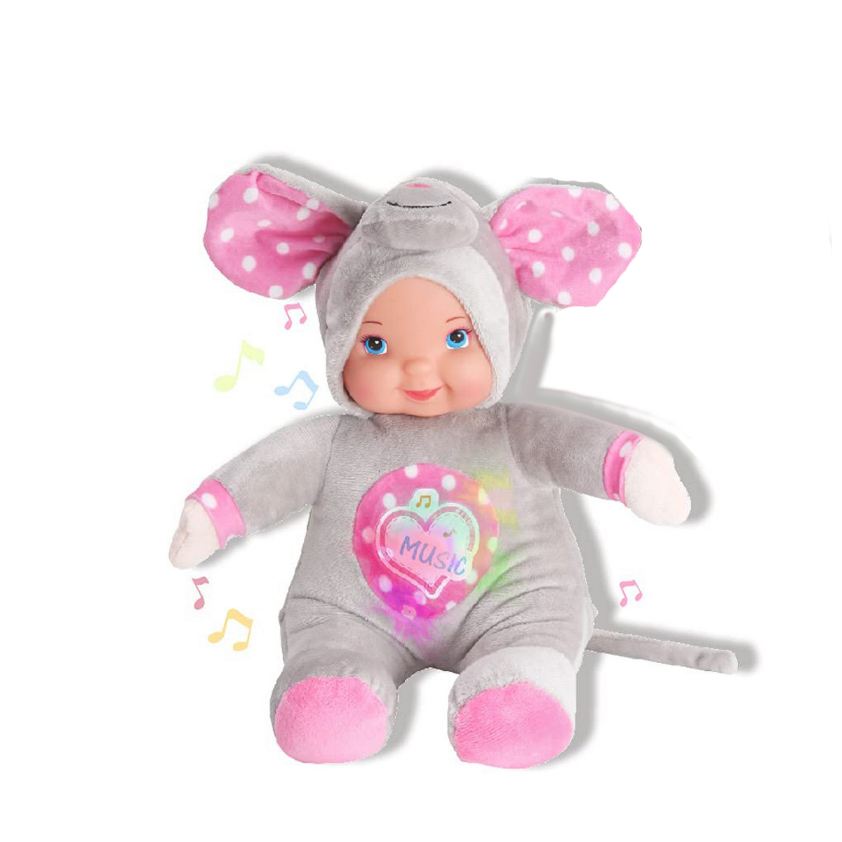 Baby Doll Reig Peluche Musicale 35 Cm Elefante