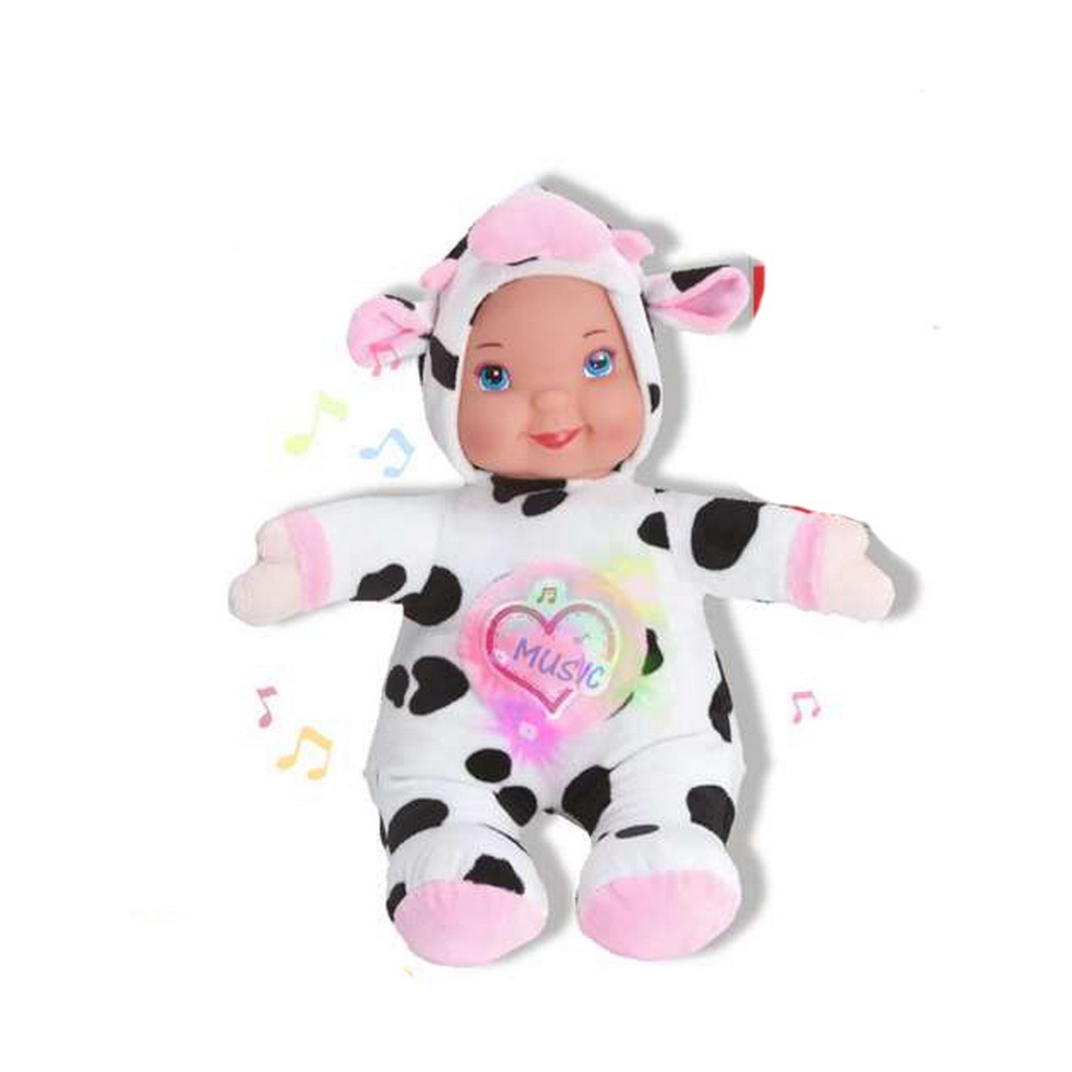 Baby Doll Reig Peluche Musicale 35 Cm Mucca
