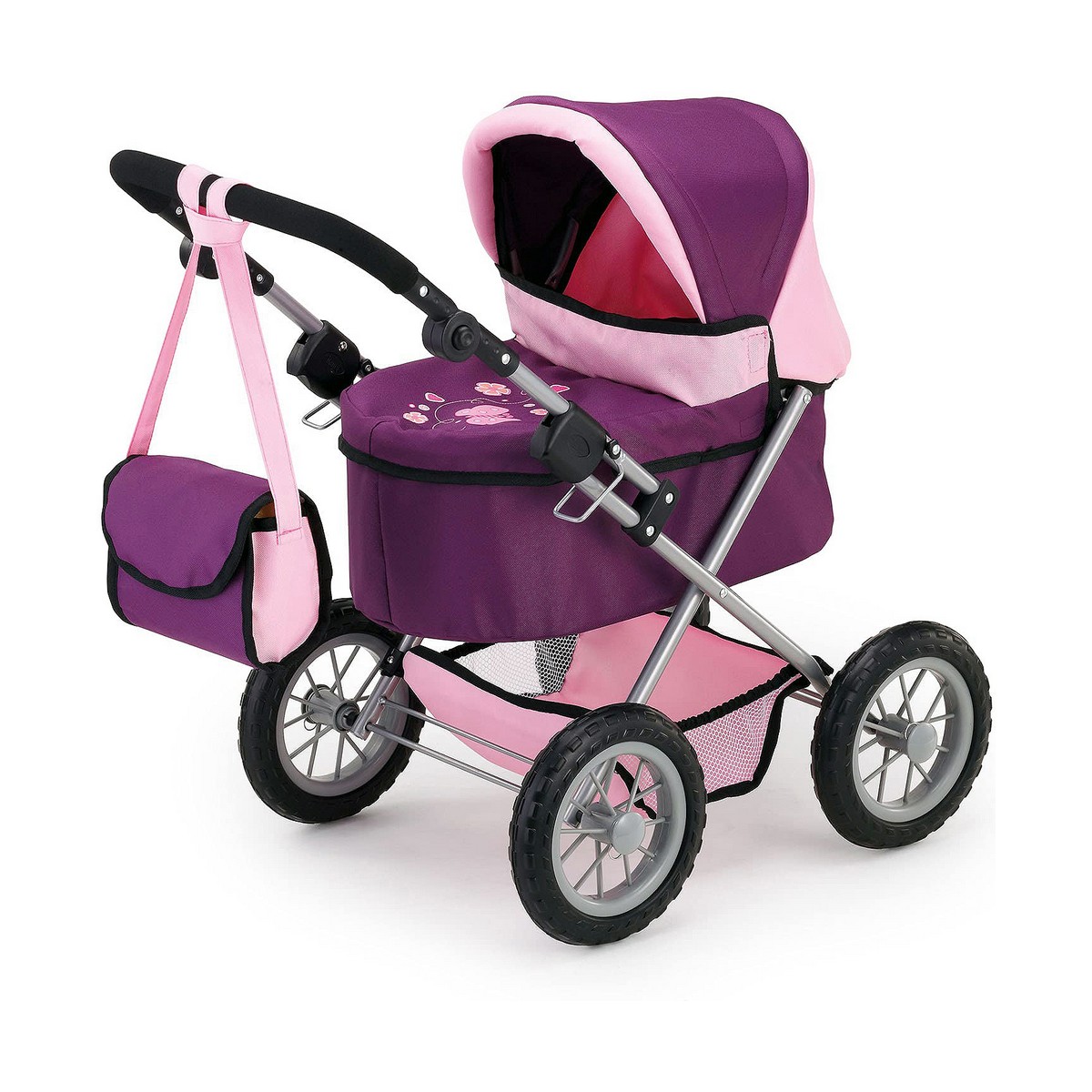 Carrozzina Per Bambole Reig Trendy Royal Viola 45 cm