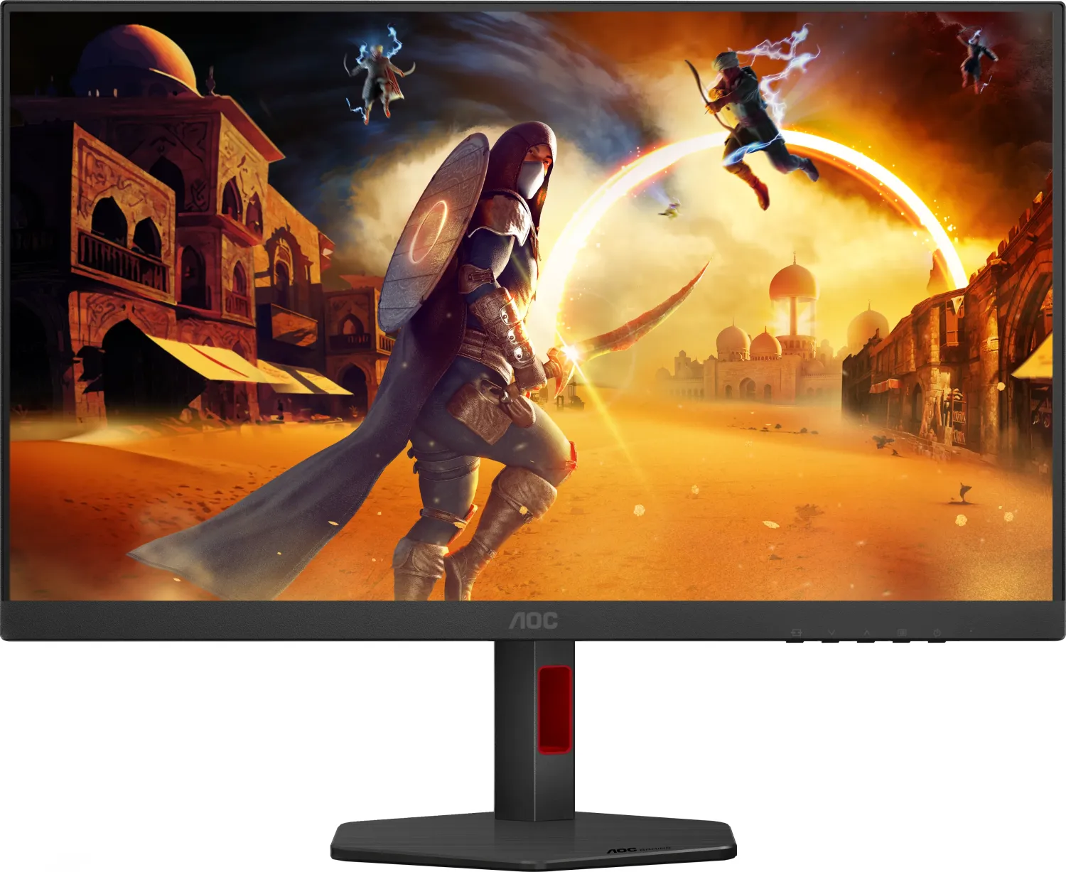 Aoc Gaming U27g4r - 27 Zoll Ultra Hd Monitor, 160 Hz, 1 Ms, G-Sync Comp., Hdr400 (3840x2160, 2x Hdmi 2.1, 1x Displayport 1.4, Usb Hub) SchwarZ-Rot (u