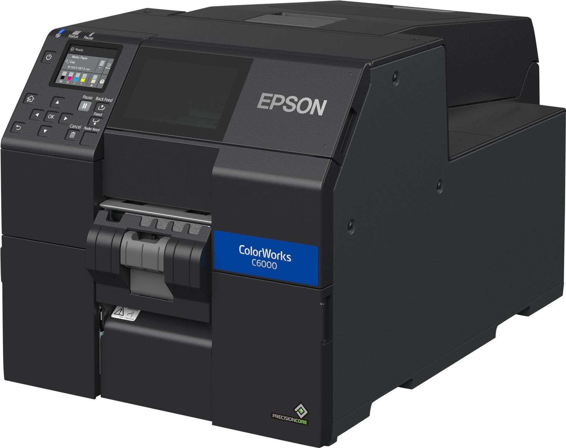 Epson Colorworks CW-C6000pe - Etikettendrucker - Farbe - Tintenstrahl - Rolle (11,2 Cm) - 1200 X 1200 Dpi - Bis Zu 119 Mm/sek. (einfarbig)/ Bis Zu 11