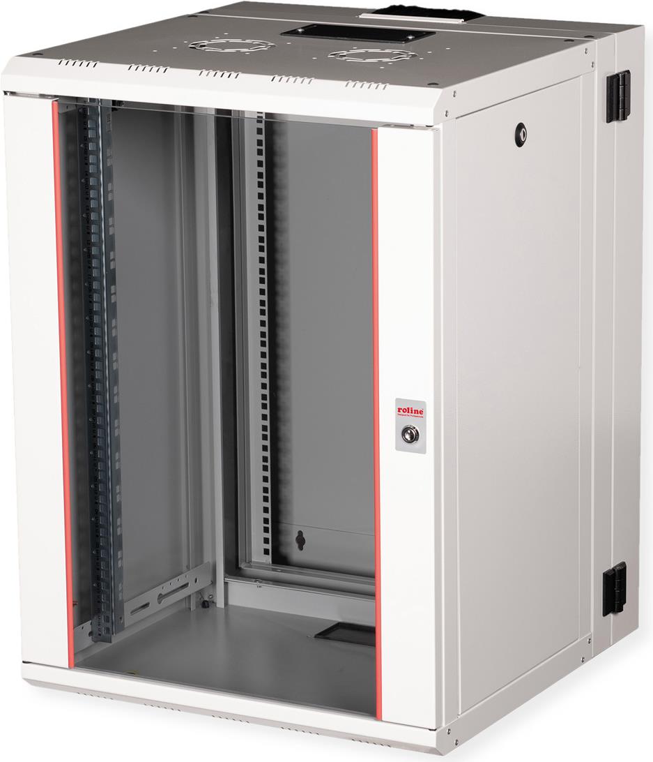 Roline Pro - Schrank Netzwerkschrank - 2-Teilige Drehbare, 600 X 600 Mm (b X T) - Geeignet Für Wandmontage - Ral 7035, Hellgrau - 16u - 48.3 Cm (19")
