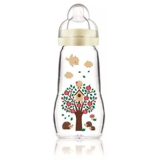 Mam Bib 1age Vetro 260ml Bianco