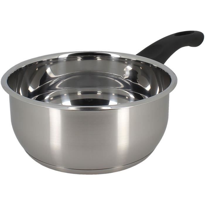 Casseruola - Menastyl - 6020242 - Acciaio Inox - 18 Cm - Adatta A Tutti I Piani Cottura, Compresa L'induzione