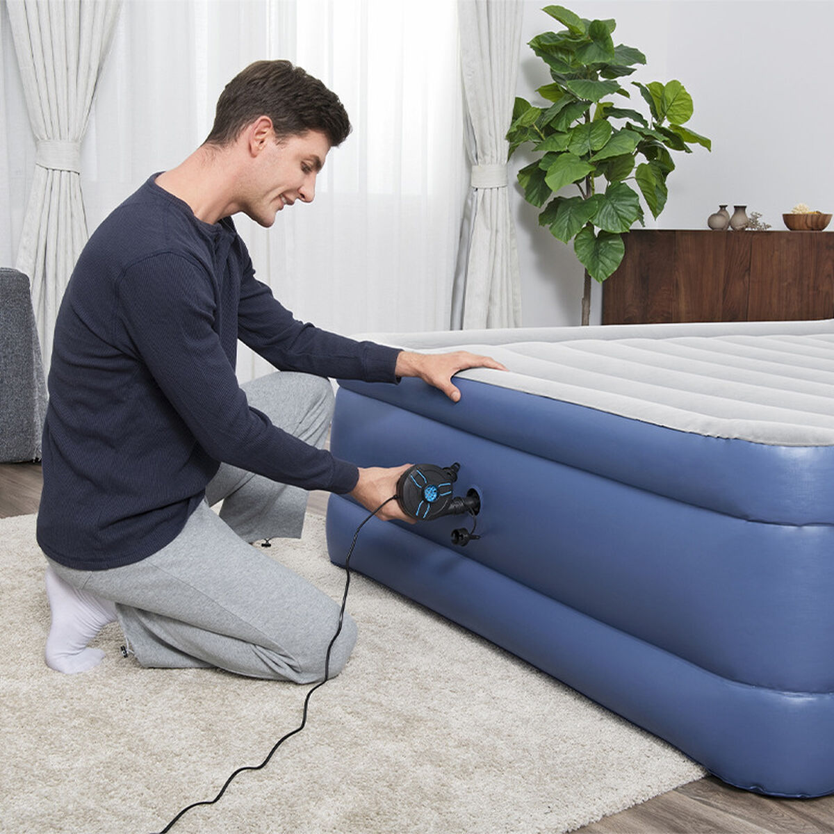 Bestway Hinchador Elettrico Spina 11,3x10,1x11 Cm 680 Litro/minuto Gonfiabile E Camping 62252 - Image 3