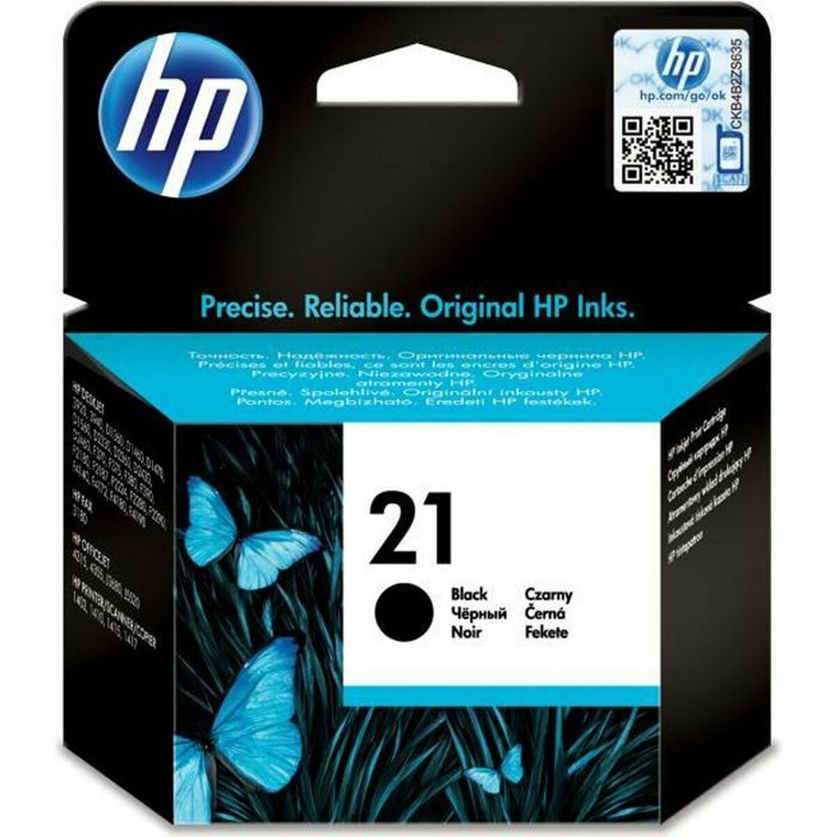 Cartuccia Ad Inchiostro Originale Hp 21 Nero