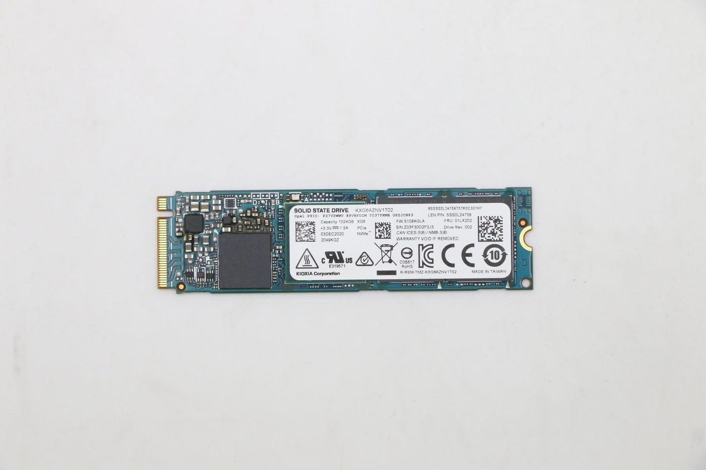 Lenovo Ssd M.2 Pcie Nvme Fru (01lx202)