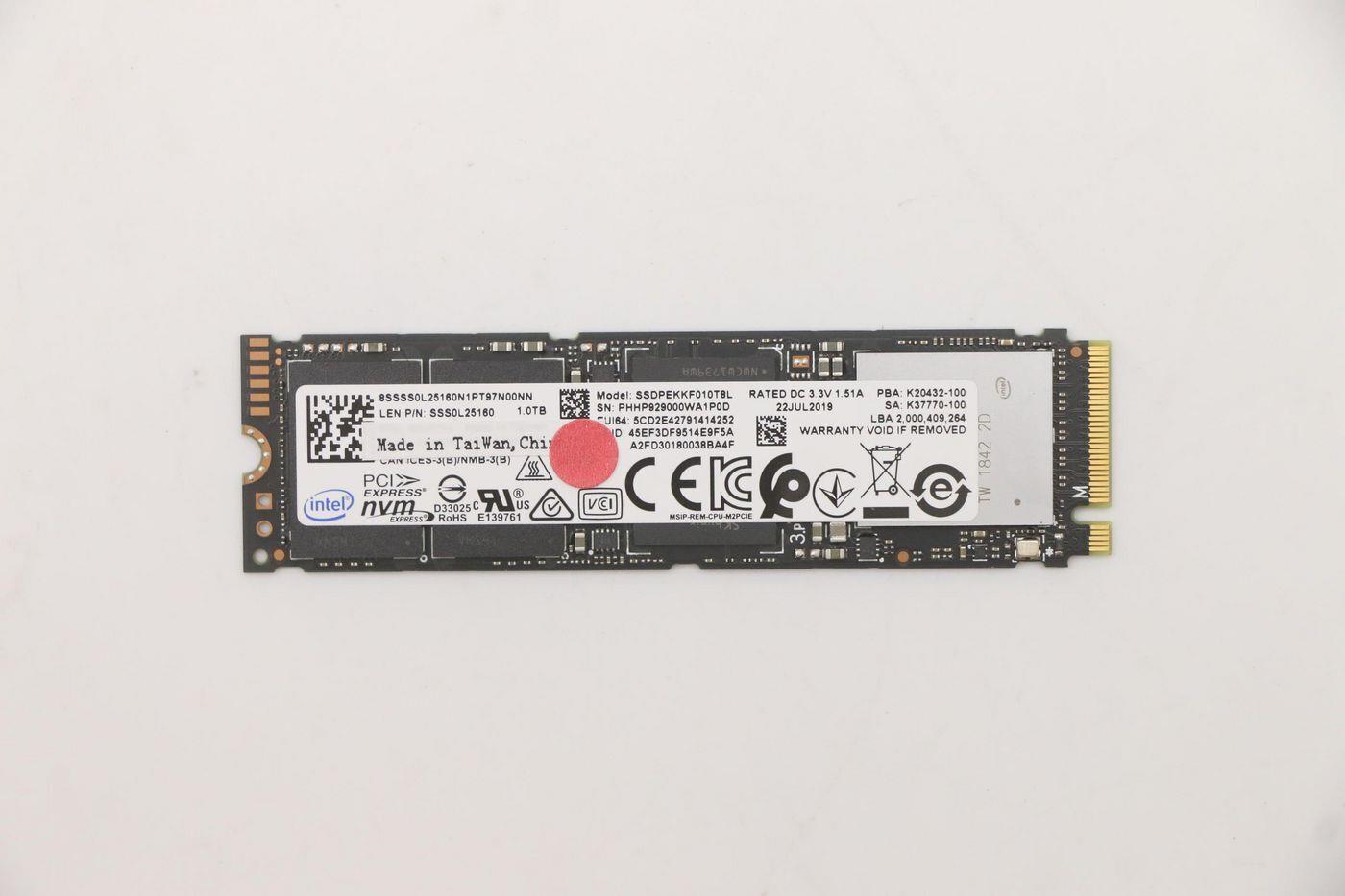 Lenovo Ssd 1tb M.2 2280 Opal 2.0 (00up740)