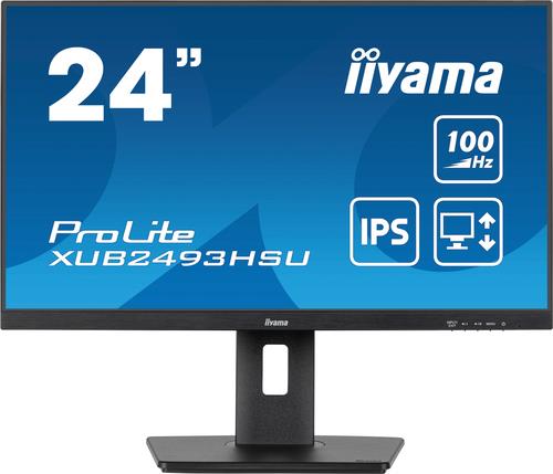 Iiyama Prolite Xub2493hsU-B6 - LeD-Monitor - 61 Cm (24") (23.8" Sichtbar) - 1920 X 1080 Full Hd (1080p) @ 100 Hz - Ips - 250 Cd/m² - 1000:1 - 1 Ms -