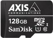 Axis Surveillance - FlasH-Speicherkarte (microsdxC-AN-SD-Adapter Inbegriffen) - 128 Gb - UhS-I U1 / Class10 - Microsdxc - Schwarz - Für Axis D3110, M