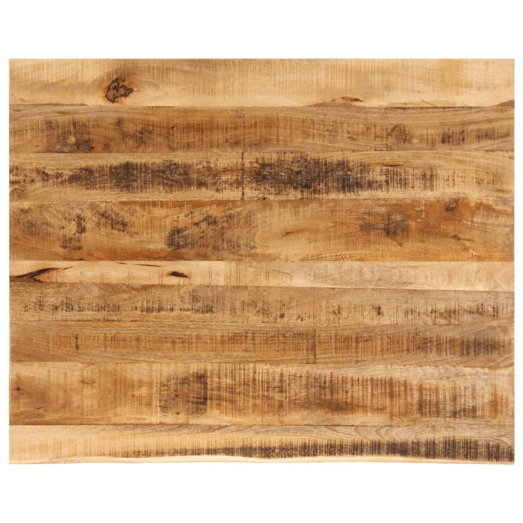 vidaXL Tablero de mesa borde natural madera maciza mango 90x80x3,8 cm