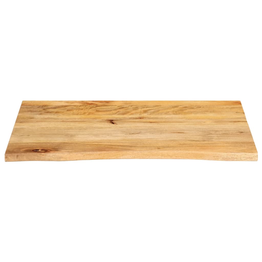 vidaXL Tablero de mesa borde natural madera maciza mango 90x60x2,5 cm - Image 3