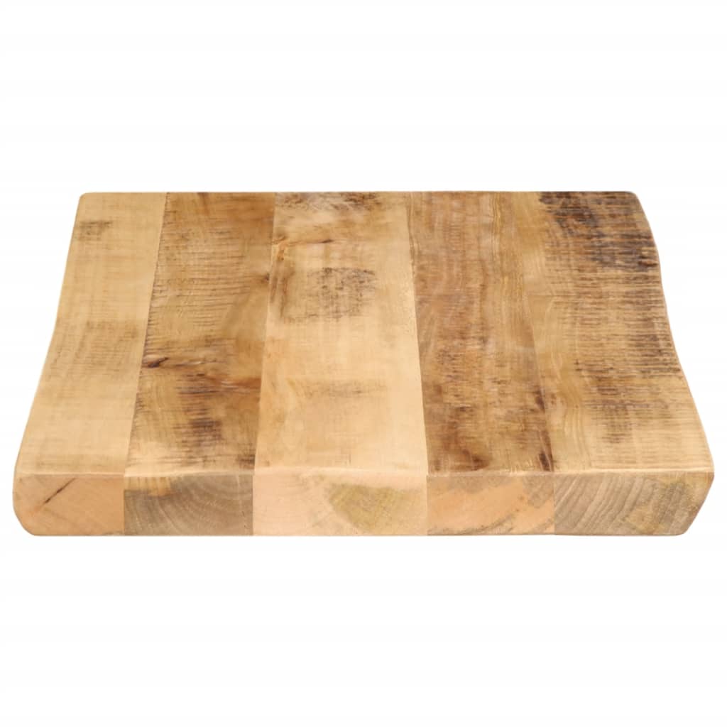 vidaXL Tablero de mesa borde natural madera maciza mango 50x40x3,8 cm - Image 4