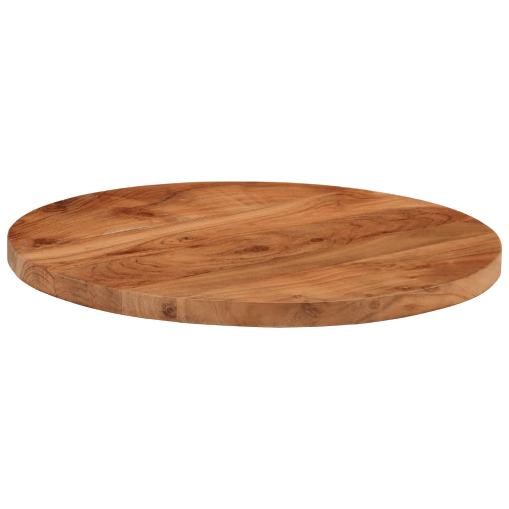 vidaXL Tablero de mesa redondo madera maciza de acacia Ø60x3,8 cm - Image 3