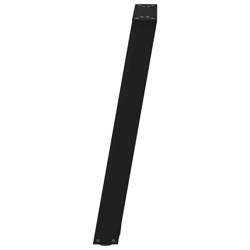 vidaXL Patas para consola en forma de U (2 unidades), color negro, 38 x 72-73 cm, acero - Image 6