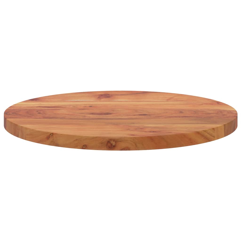 vidaXL Tablero de mesa redondo madera maciza de acacia Ø40x3,8 cm - Image 4
