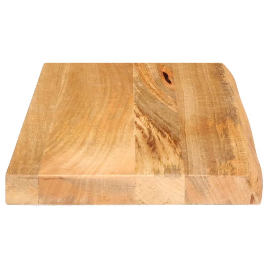 vidaXL Tablero de mesa borde natural madera maciza mango 50x40x2,5 cm - Image 4