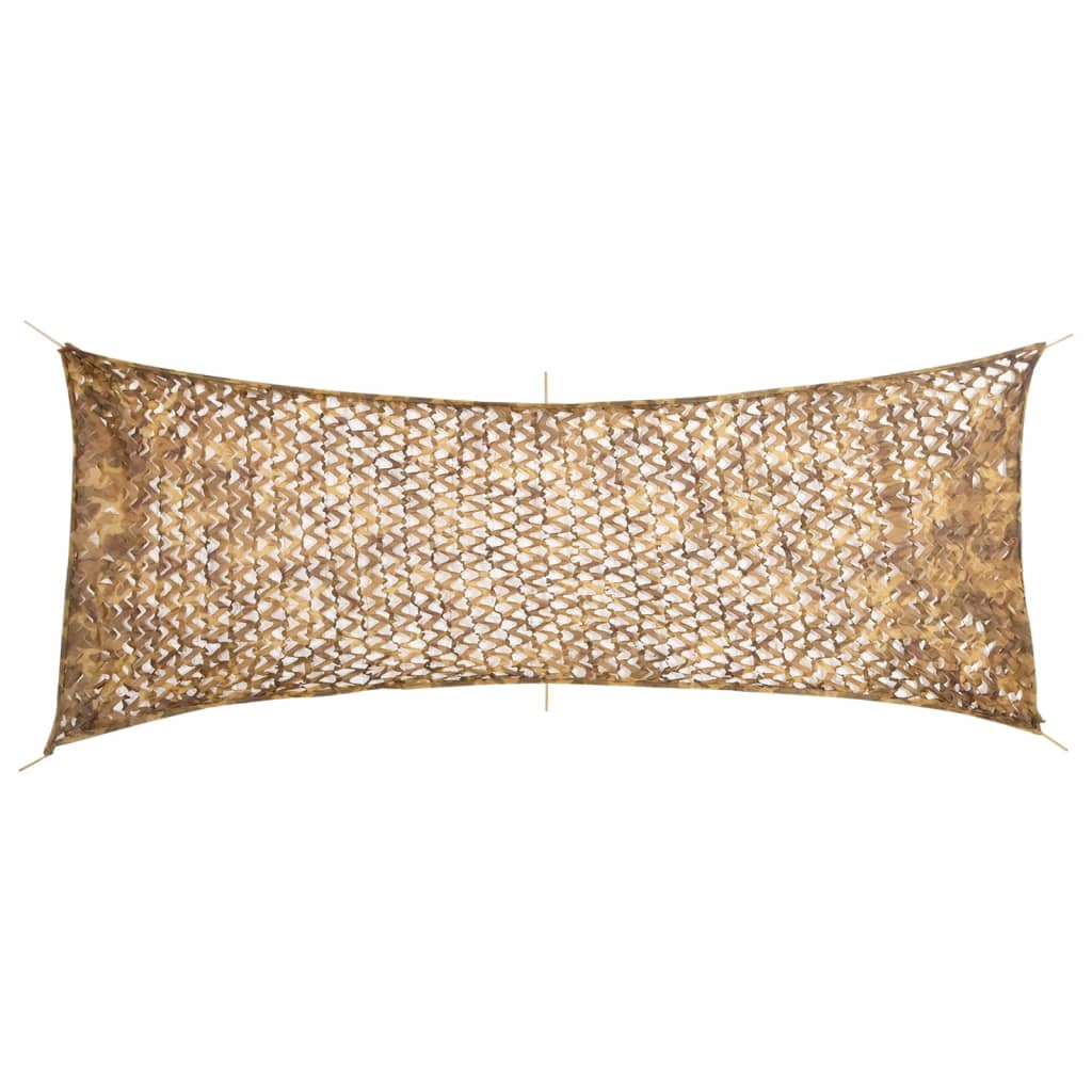 vidaXL Red de camuflaje con bolsa de almacenamiento arena 525x205 cm