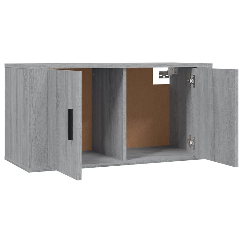 vidaXL Set de muebles para TV 2 pzas madera contrachapada gris Sonoma - Image 5