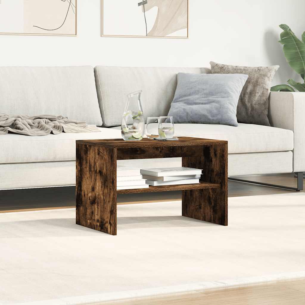 vidaXL Mueble de TV madera de ingeniería roble ahumado 60x40x40 cm - Image 4