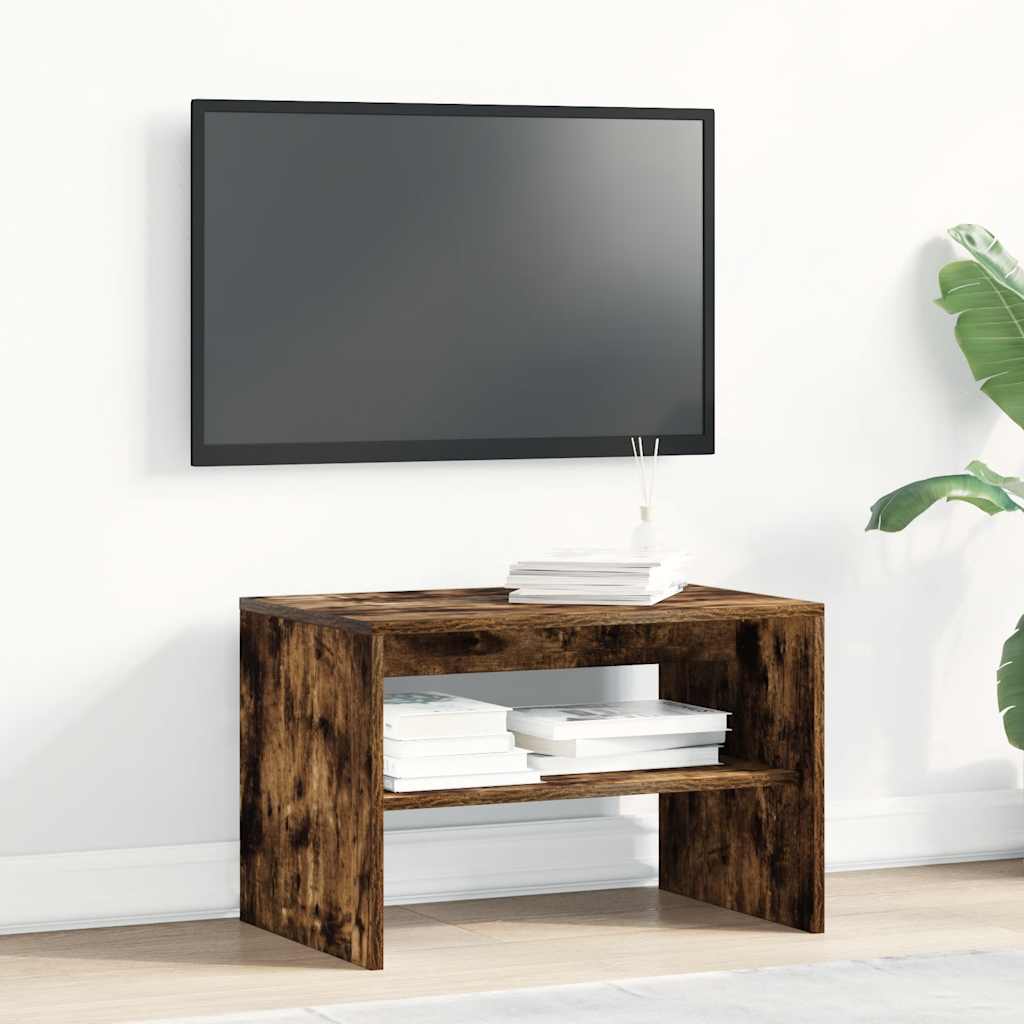 vidaXL Mueble de TV madera de ingeniería roble ahumado 60x40x40 cm - Image 3