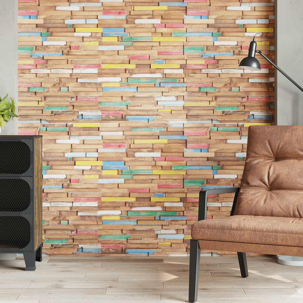vidaXL Wandplatten 10 Stk. 1,03 m² Massivholz Teak - Image 3