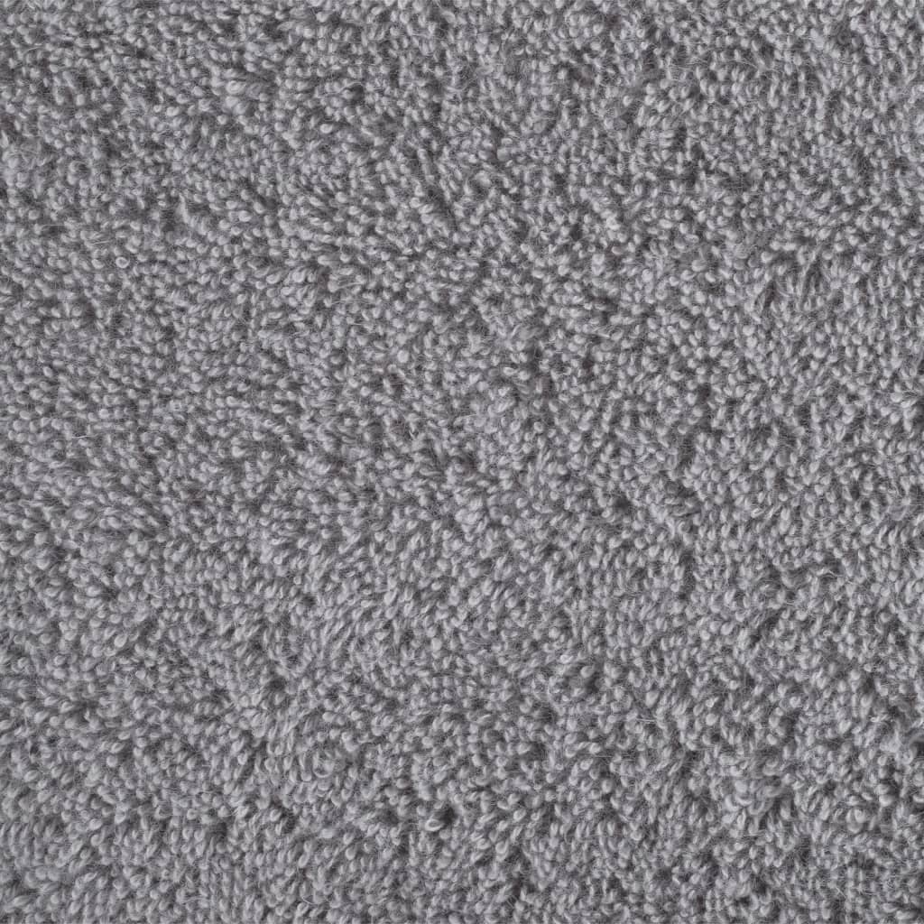 vidaXL Serviettes de bain de qualité supérieure SOLUND 4 pcs gris - Image 5