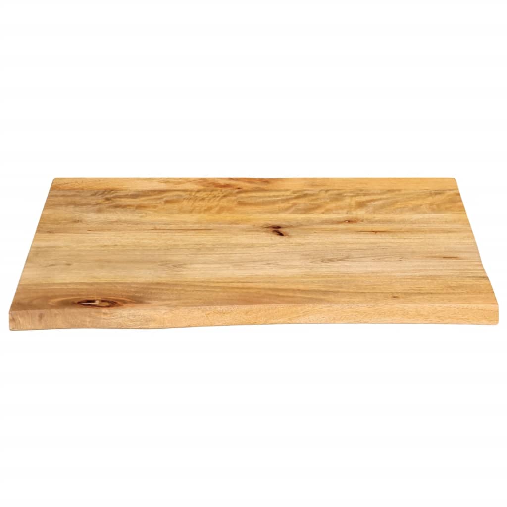 vidaXL Tablero de mesa borde natural madera maciza mango 60x60x2,5 cm - Image 3