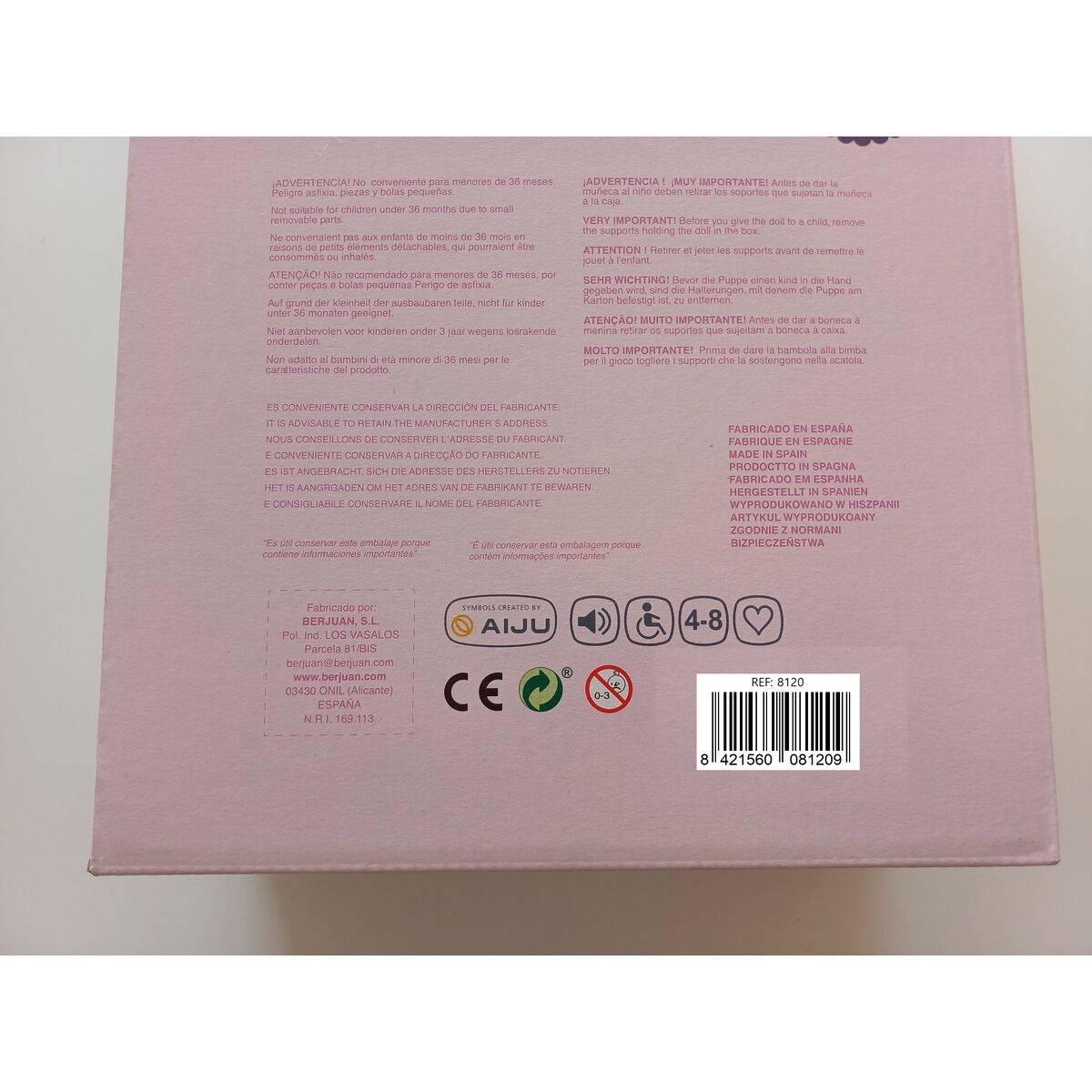 Bambole Rinate Berjuan 8120-24 45 cm - Image 3