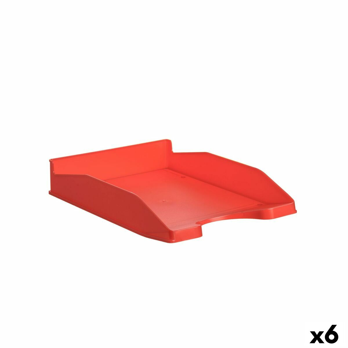 Vassoio Portadocumenti Archivo 2000 Rosso A4 Plastica (6 Unità)
