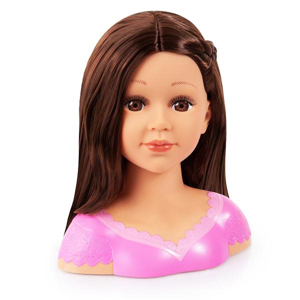 Busto Reig Charlene Super Model Acconciare e truccare Parrucca bruna