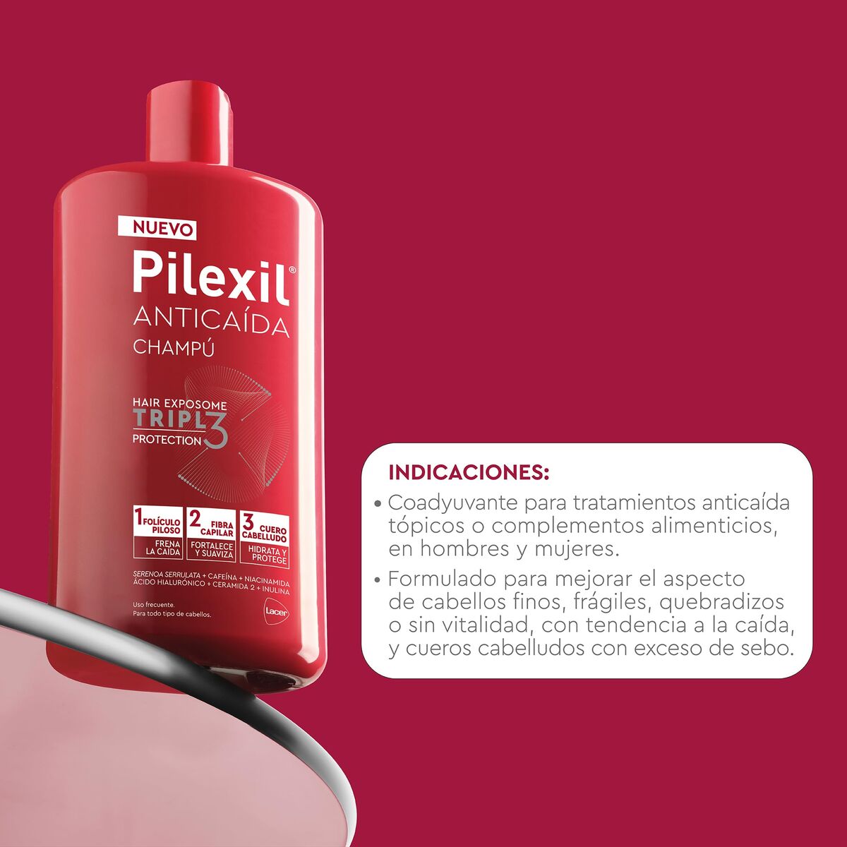 Shampoo Pilexil PILEXIL CHAMPÚ 450 ml - Image 5