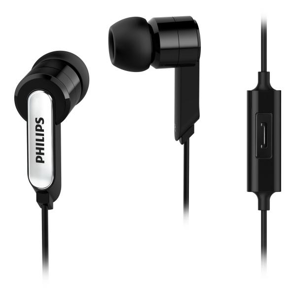 Auricolari con Microfono Philips SHE1405BK/10 Nero Silicone