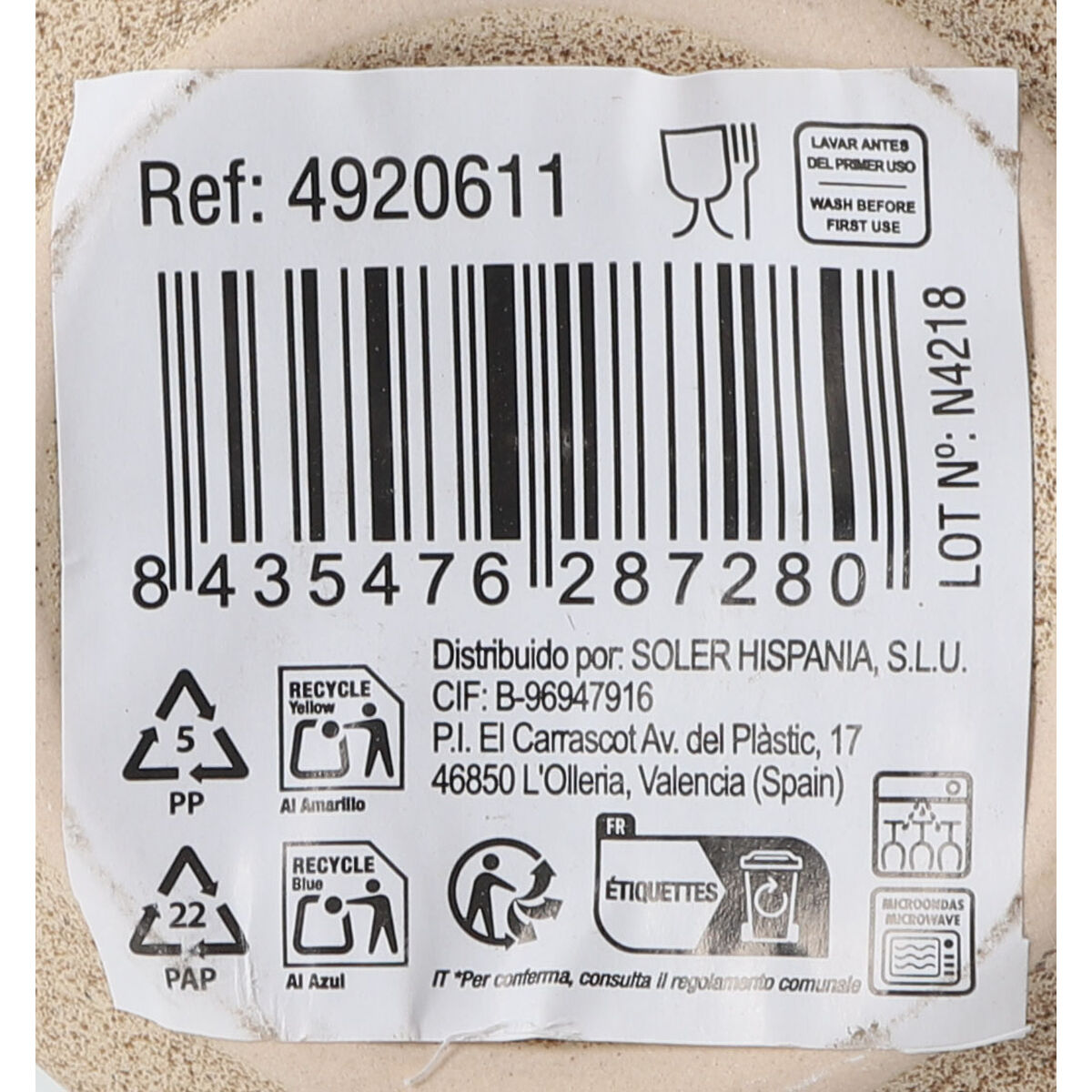 Tazza di caffè e tè La Mediterránea Skyline 220 ml (24 Unità) - Image 3