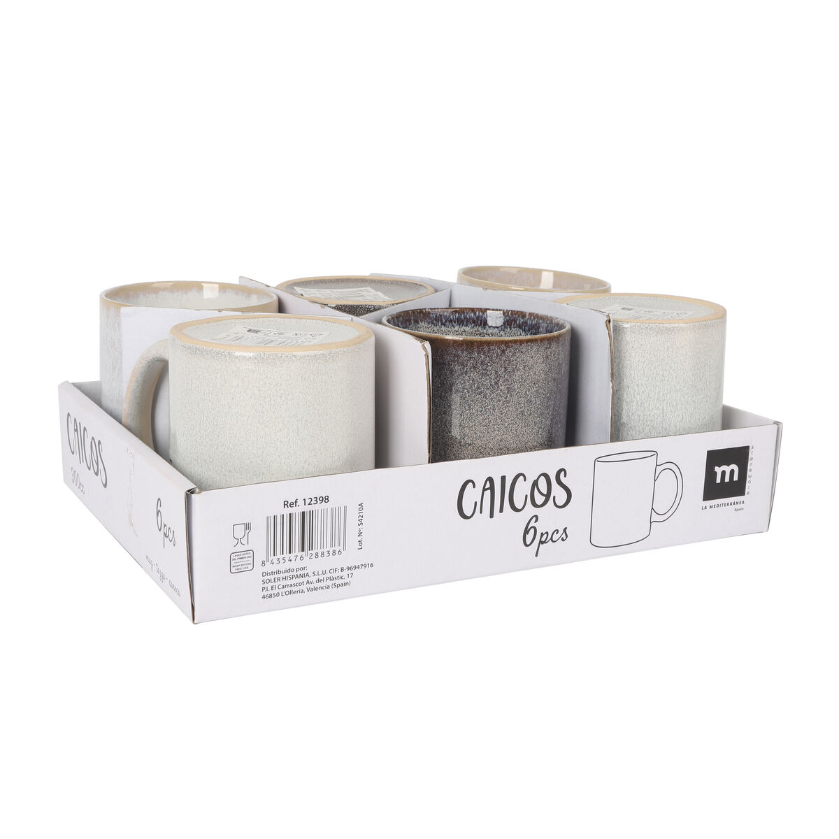 Tazza Mug La Mediterránea Caicos Rettangolare 300 ml (24 Unità) - Image 3